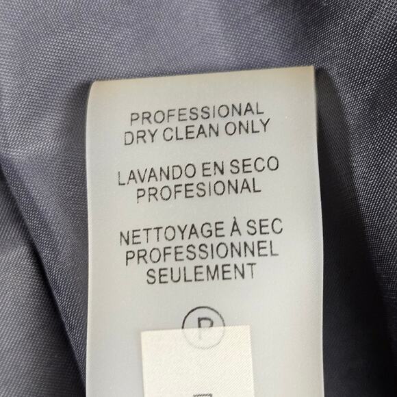 Karl Lagerfeld Paris Gray Two Texture Career Blazer Jacket Stretch Womens 10 - Picture 5 of 9